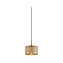 SLV 1007597 Pantilo Rope 19 Pendelleuchte 250cm E27 15W gold