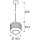 SLV 1007588 Pantilo Rope 20 Pendelleuchte 250cm E27 15W silber