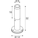 SLV 1007651 S-Tube 32 Stehleuchte GU10 10W schwarz