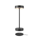 SLV 1007362 Vinolina Tischlampe Akku IP54 2700/3000K Touch schwarz Tischleuchte