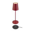 SLV 1007694 Vinolina Two Tischlampe Akku IP65 2200/2700/3000K Touch rot Tischleuchte