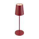 SLV 1007694 Vinolina Two Tischlampe Akku IP65 2200/2700/3000K Touch rot Tischleuchte