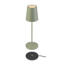 SLV 1007696 Vinolina Two Tischlampe Akku IP65 2200/2700/3000K Touch grün Tischleuchte