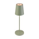 SLV 1007696 Vinolina Two Tischlampe Akku IP65 2200/2700/3000K Touch grün Tischleuchte