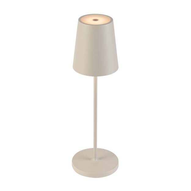 SLV 1007697 Vinolina Two Tischlampe Akku IP65 2200/2700/3000K Touch beige Tischleuchte