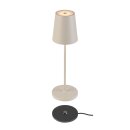 SLV 1007697 Vinolina Two Tischlampe Akku IP65 2200/2700/3000K Touch beige Tischleuchte