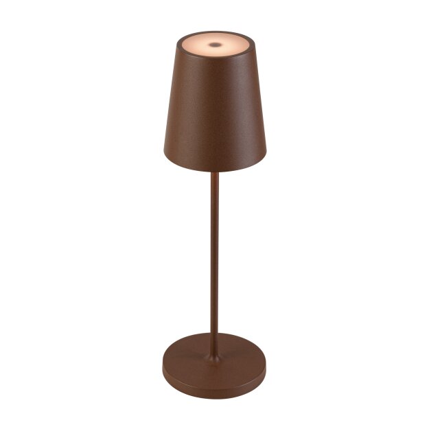 SLV 1007695 Vinolina Two Tischlampe Akku IP65 2200/2700/3000K Touch rost Tischleuchte