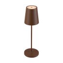 SLV 1007695 Vinolina Two Tischlampe Akku IP65 2200/2700/3000K Touch rost Tischleuchte