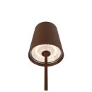 SLV 1007695 Vinolina Two Tischlampe Akku IP65 2200/2700/3000K Touch rost Tischleuchte