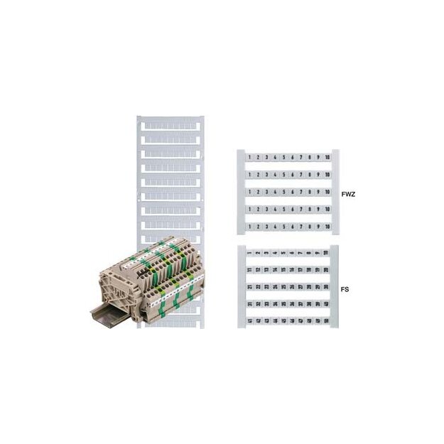 Weidmüller DEK5FW Klemmenmarkierer dekafix Weiß DEK 5 FW 101-150 0473460101