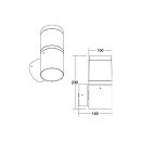 Brumberg 10039183 LED-Wandanbauleuchte