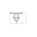 Brumberg 12002034 LED-Einbaudownlight 12 V DC, 0,3 W
