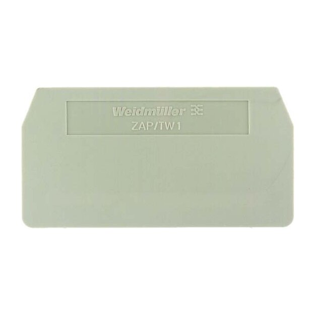 Weidmüller ZAPTW1 Abschlussplatte 59 5x2x30 5mm ZAP/TW 1 1608740000