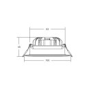 Brumberg 12490183 LED-Einbaudownlight 350 mA, 7,5 W