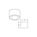 Brumberg 12596174 LED-Anbaudownlight 230 V AC, 42 W