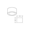 Brumberg 12597174 LED-Anbaudownlight 230 V AC, 48 W