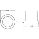 Brumberg 13543173 LED-Pendel-Ringleuchte D=1200mm,...