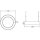 Brumberg 13543183 LED-Pendel-Ringleuchte D=1200mm, schaltbar,