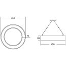 Brumberg 13555183CA LED-Pendel-Ringleuchte D=450mm,...