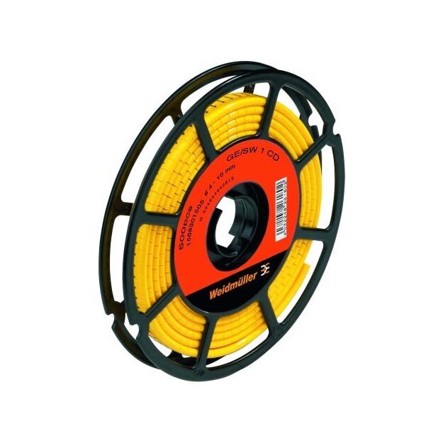 Weidmüller PK24GE- Kabelmarkierer Zeichen: Symbole Gelb 2 CLI M2-4GE/SW CD 1568301740
