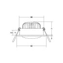 Brumberg 27063170 Einbaustrahler ohne Fassung,...
