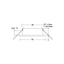 Brumberg 27064170 Einbaudownlight ohne Fassung