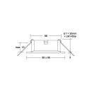 Brumberg 27067170 Einbaudownlight ohne Fassung