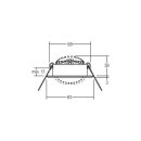 Brumberg 38469223 LED-Einbaustrahler 230 V AC, 50 Hz