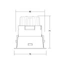 Brumberg 39173174 LED-Einbaustrahler 230 V AC, 6 W