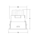 Brumberg 39173183 LED-Einbaustrahler 230 V AC, 6 W