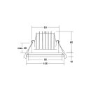 Brumberg 39339173 LED-Einbaudownlight 230 V AC, 13 W