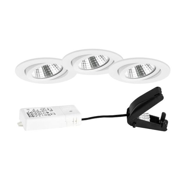 Brumberg 39463173S3 LED-Einbaustrahlerset 230 V AC, 6 W