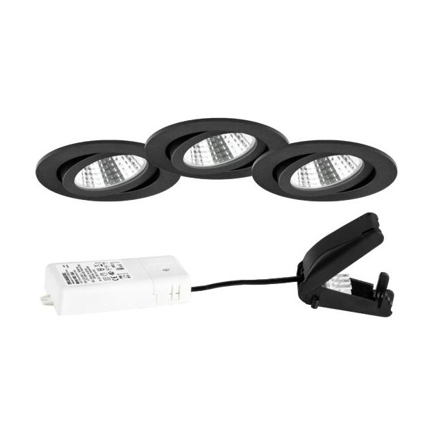 Brumberg 39463183S3 LED-Einbaustrahlerset 230 V AC, 6 W