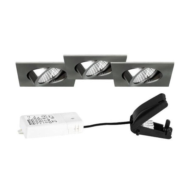 Brumberg 39465153S3 LED-Einbaustrahlerset 230 V AC, 6 W