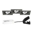 Brumberg 39465153S3 LED-Einbaustrahlerset 230 V AC, 6 W