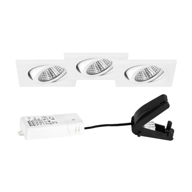 Brumberg 39465173S3 LED-Einbaustrahlerset 230 V AC, 6 W