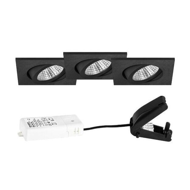 Brumberg 39465183S3 LED-Einbaustrahlerset 230 V AC, 6 W