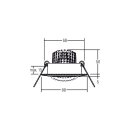 Brumberg 39473023 LED-Einbaustrahler 230 V AC, 50 Hz