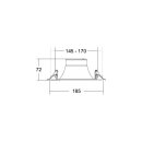 Brumberg 40670173 LED-Einbaudownlight