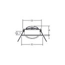 Brumberg 41469223 LED-Einbaustrahler 230 V AC, 50 Hz