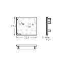 Brumberg 53024080 Endkappen-Set zu Anbauprofil 53606