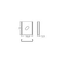 Brumberg 53035000 Halter-Set zu Anbauprofil 53606