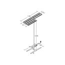 Brumberg 77423184MS LED-Stehleuchte 3-Kopf ohne links