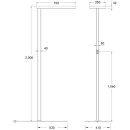 Brumberg 77452694 LED-Stehleuchte 97 W, 4.000 K