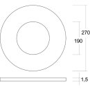 Brumberg 81026160 Reduzierring struktur silber D= 270 mm