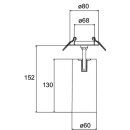 Brumberg 88793163 LED-Halbeinbau-Richtstrahler