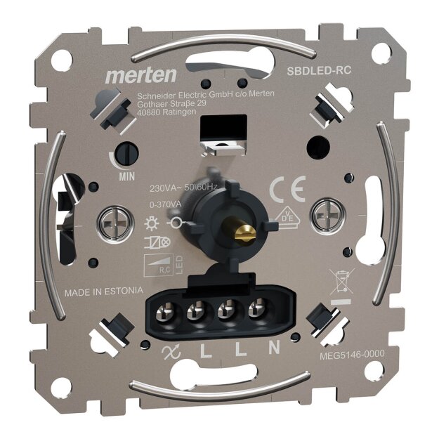Merten MEG5146-0000 Multiwire LED Drehdimmer-Einsatz AC 230 V 50/60 Hz