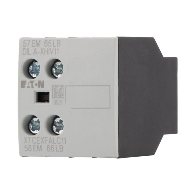 eaton Hilfsschalterbaustein 2-polig Ith= 16 A 1 SF 1 ÖS Frontbefestigung Schraubklemmen DILA DILM7 - DILM38 DILA-XHIV11 276423