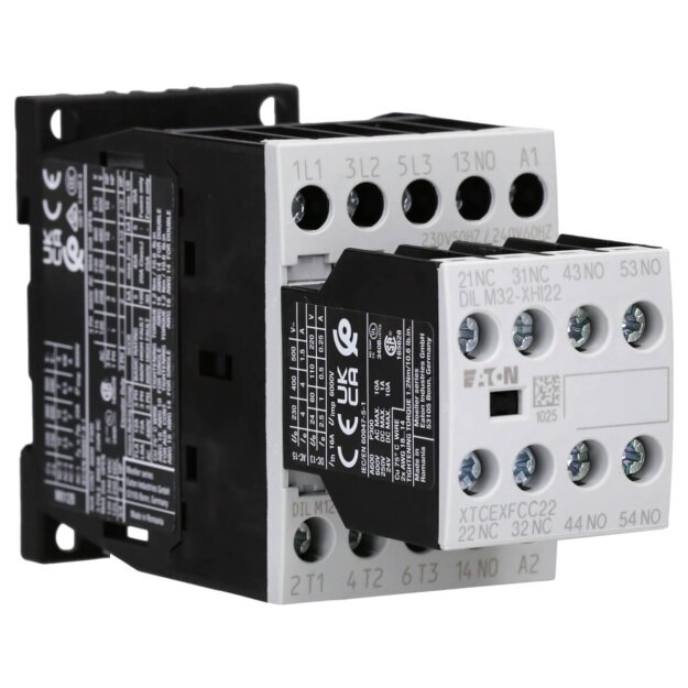 eaton Leistungsschütz 380 V 400 V 5.5 kW 3 S 2 Ö 230 V 50 Hz 240 V 60 Hz Wechselstrombetätigung Schraubklemmen DILM12-32(230V50HZ,240V60HZ) 276935