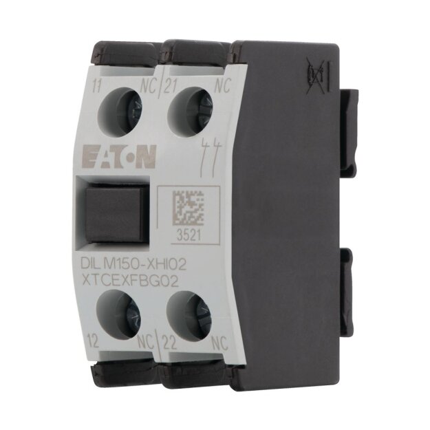 eaton Hilfsschalterbaustein 2-polig Ith= 16 A 2 Ö Frontbefestigung Schraubklemmen DILM40 - DILM170 DILM150-XHI02 277947